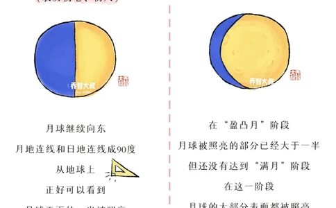 明日中秋节，给孩子们的月相图鉴_中小学精品资料(高清可打印)_常识知识大全集140份高清资料整理版