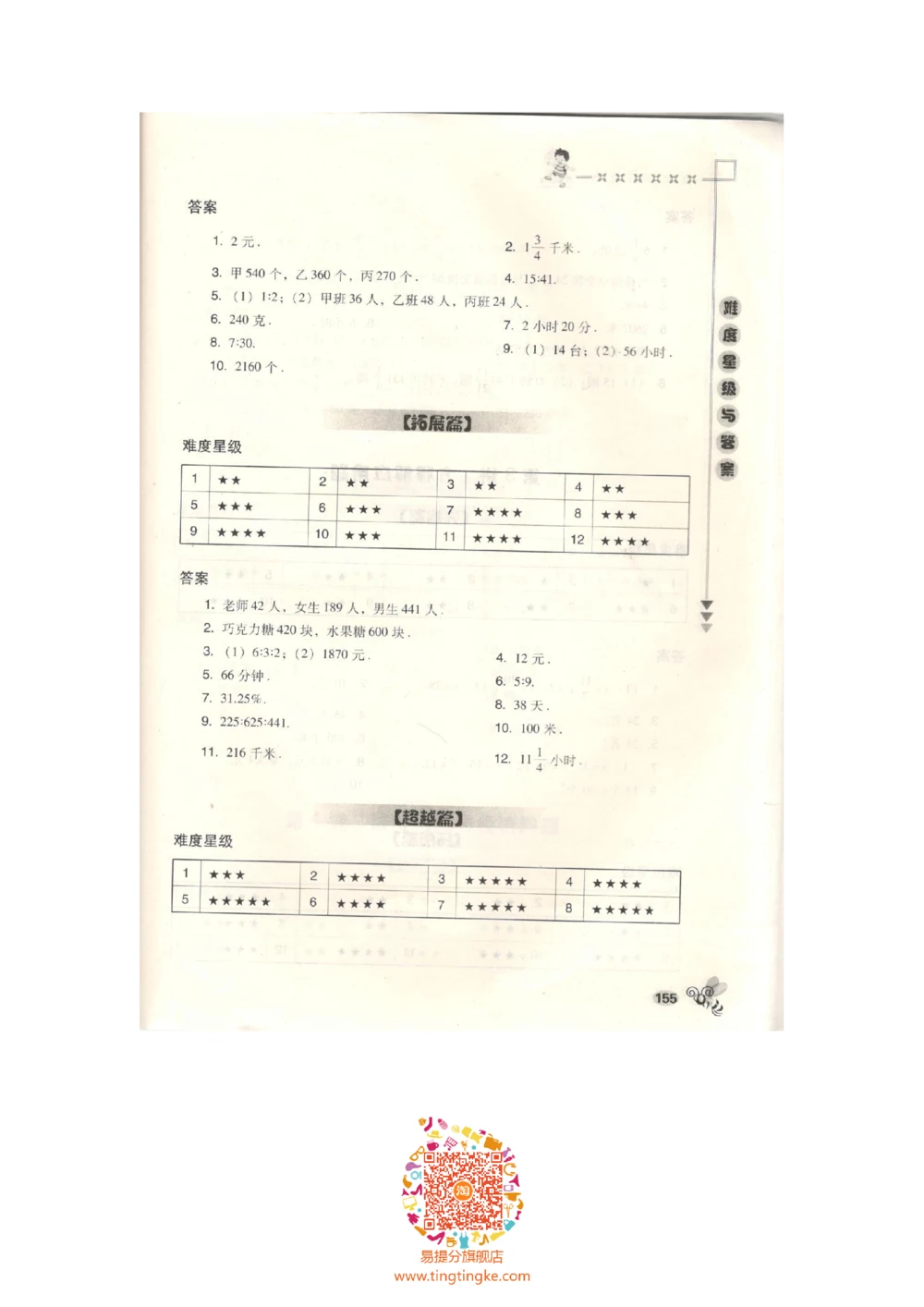 数学思维训练导引（六年级答案部分）_小学奥数举一反三1-6年级相关课程_奥数3-6年级思维训练导引+竞赛讲学练考_小学奥数思维训练导引大全3-6年级（Word可打印）