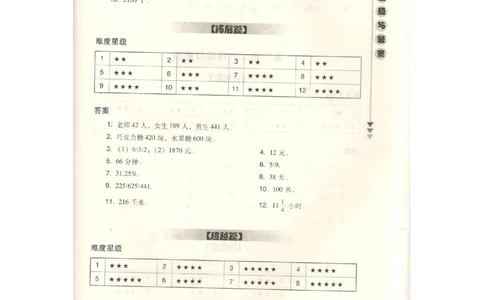 数学思维训练导引（六年级答案部分）_小学奥数举一反三1-6年级相关课程_奥数3-6年级思维训练导引+竞赛讲学练考_小学奥数思维训练导引大全3-6年级（Word可打印）