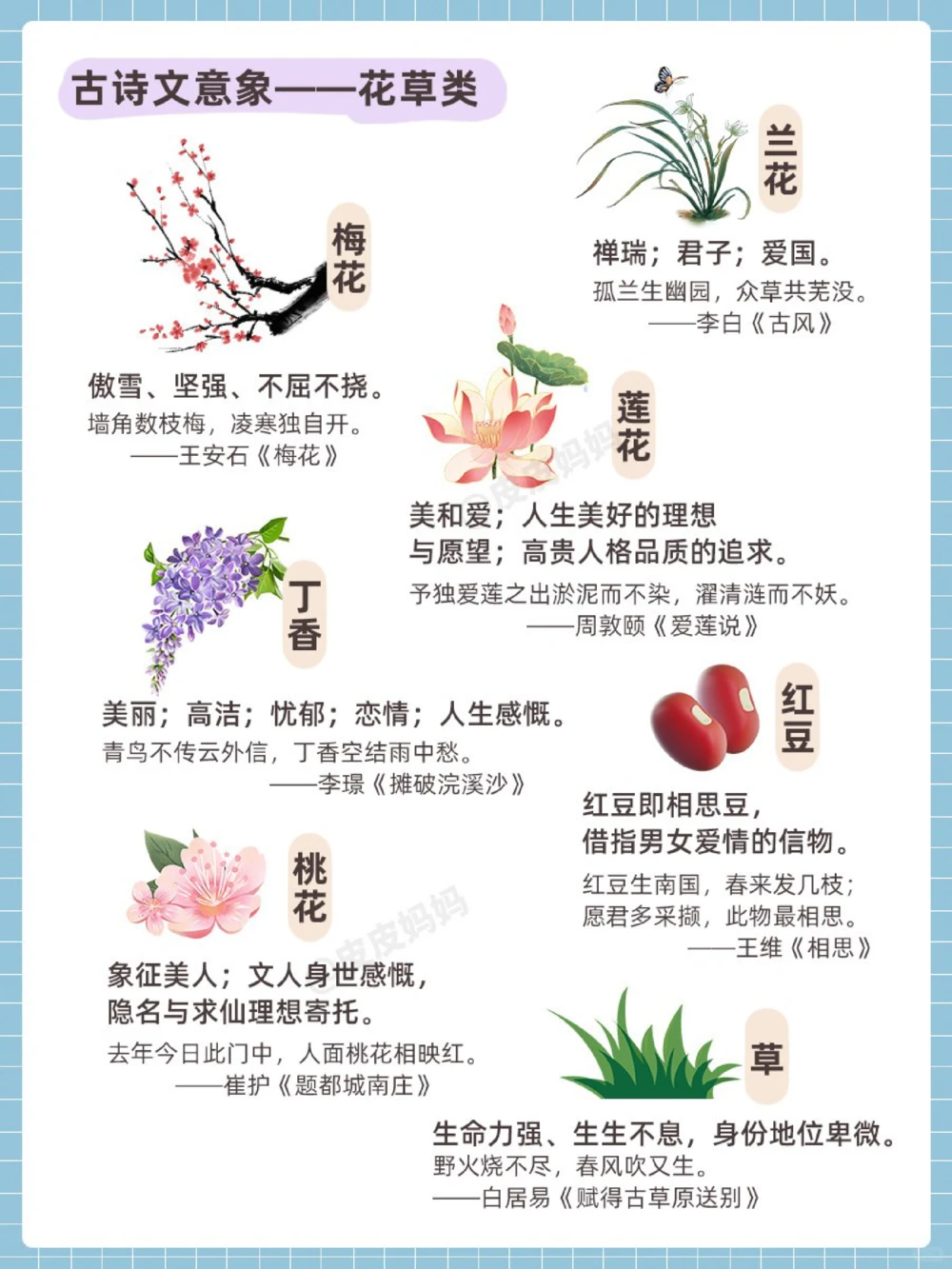 古诗词里50个常见意象！让孩子背背很有用！_中小学精品资料(高清可打印)_古诗词大全集281份高清资料整理版