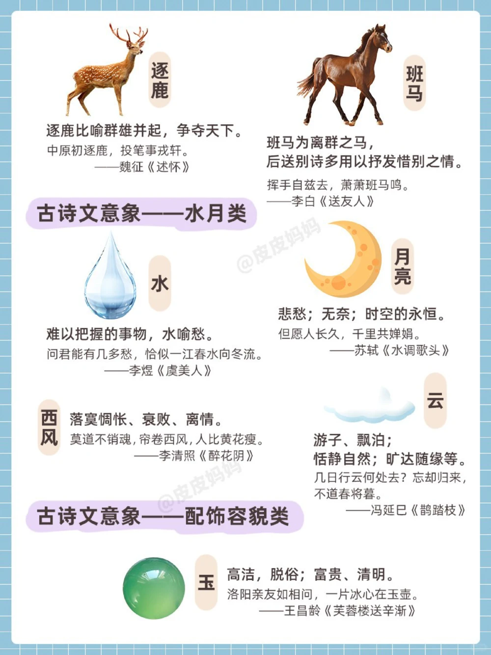 古诗词里50个常见意象！让孩子背背很有用！_中小学精品资料(高清可打印)_古诗词大全集281份高清资料整理版