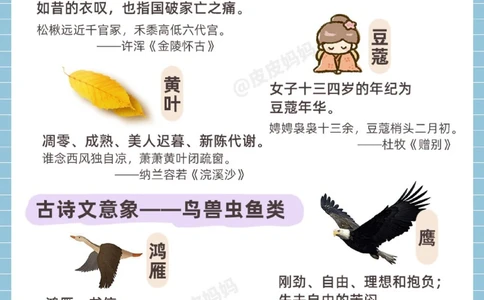 古诗词里50个常见意象！让孩子背背很有用！_中小学精品资料(高清可打印)_古诗词大全集281份高清资料整理版