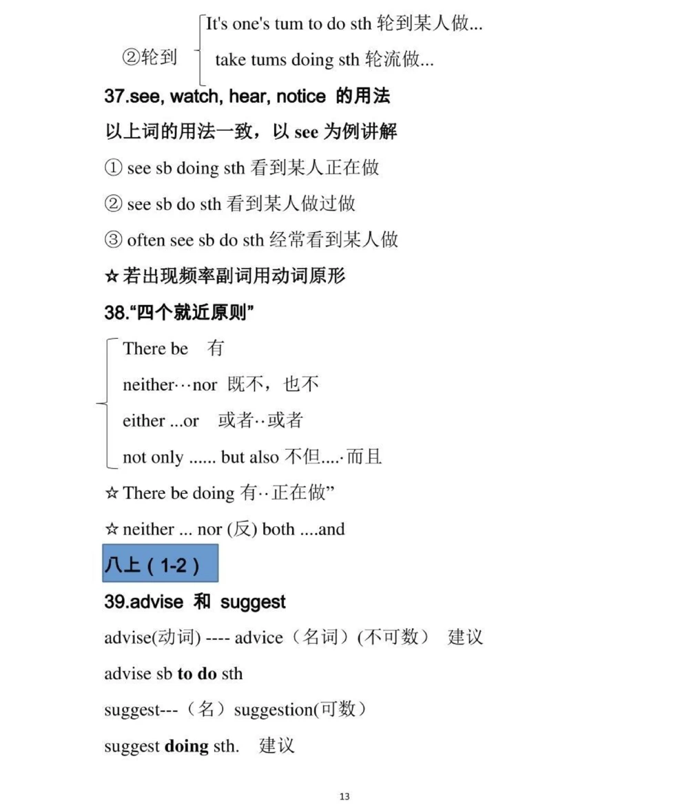 初中英语100个考点，感觉真的挺有用的笔记，给你们背一下#英语#知识点总结#必考考点#每天学习一点点_中小学精品资料(高清可打印)_初中大全集高清资料整理版