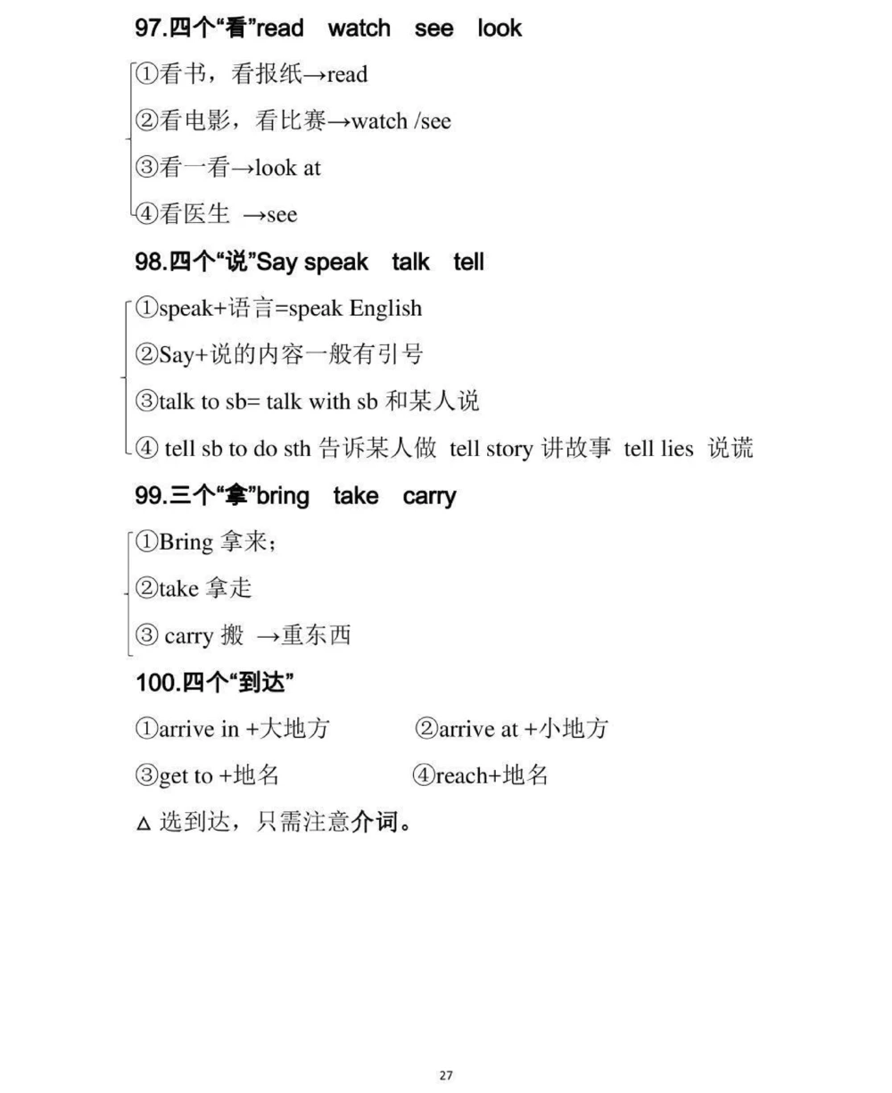 初中英语100个考点，感觉真的挺有用的笔记，给你们背一下#英语#知识点总结#必考考点#每天学习一点点_中小学精品资料(高清可打印)_初中大全集高清资料整理版