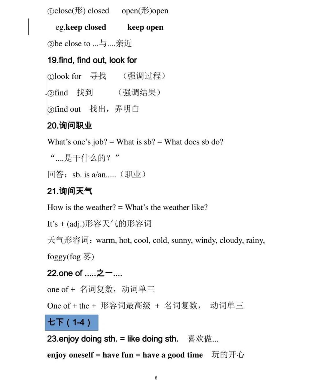 初中英语100个考点，感觉真的挺有用的笔记，给你们背一下#英语#知识点总结#必考考点#每天学习一点点_中小学精品资料(高清可打印)_初中大全集高清资料整理版