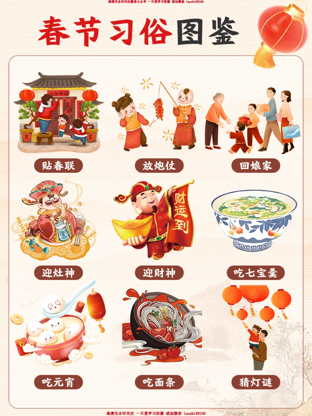 大年三十到正月十五-都要干啥？_2025抖音最火小学全科全年级资料大全集超完整版_小学常识VIP资源禁止外传