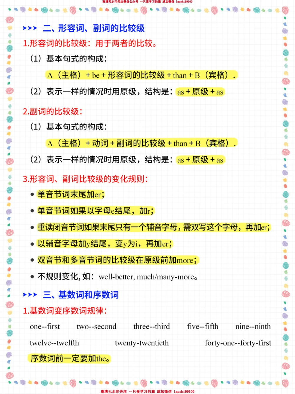 小升初英语常考重点汇总-高分必备_2025抖音最火小学全科全年级资料大全集超完整版_小学英语VIP资源禁止外传