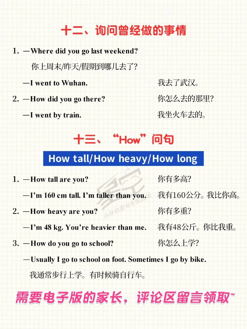 干货小升初英语必背句型_中小学精品资料(高清可打印)_初中大全集高清资料整理版