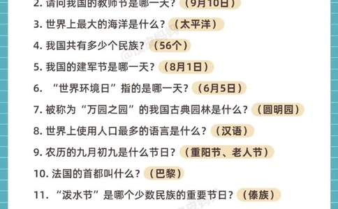 百科常识小学1-6年级百科知识学习！_中小学精品资料(高清可打印)_百科知识大全集312份高清资料整理版