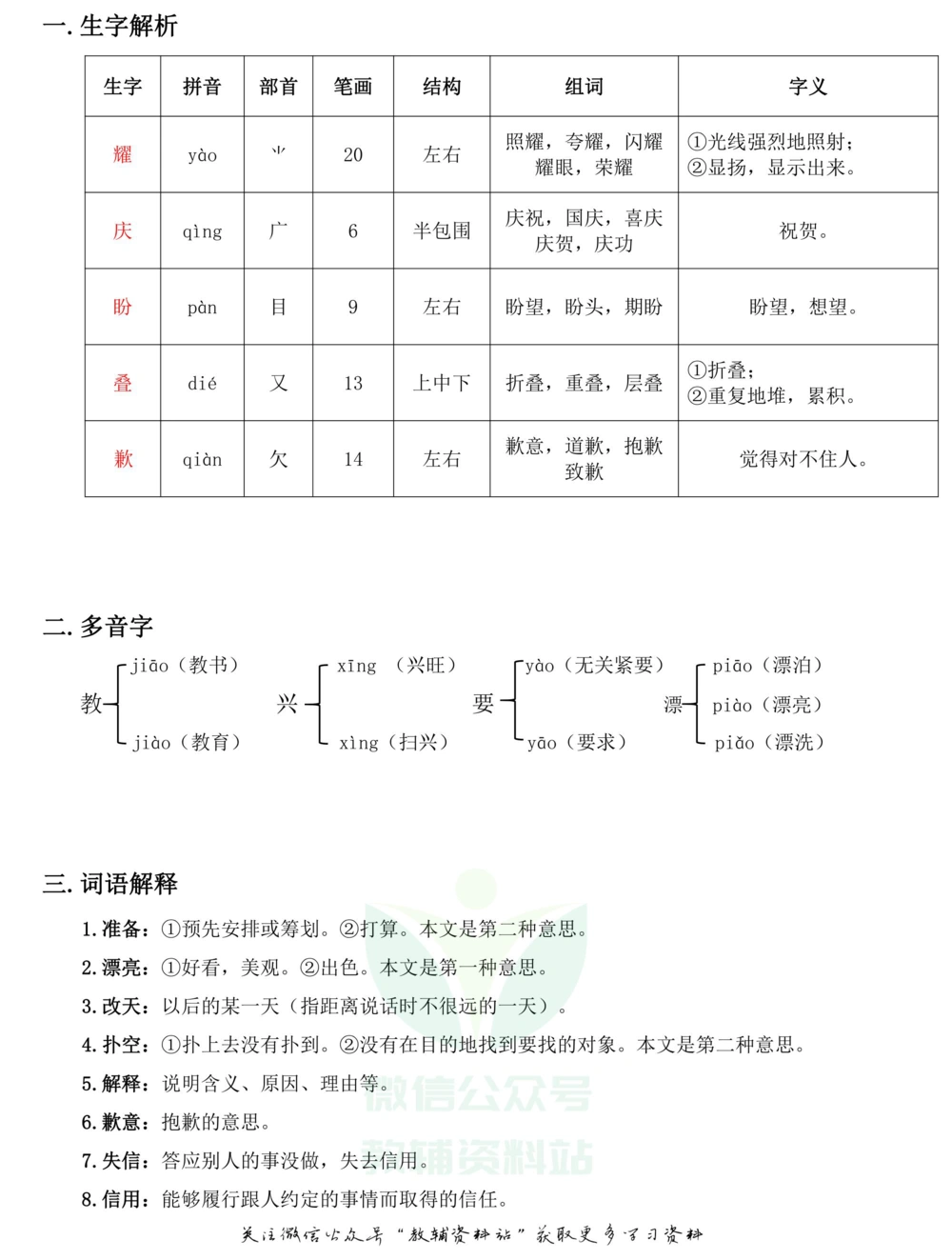 三年级下册语文部编版课堂笔记（飞翔版）_小学初中学霸笔记类资料汇总6.33GB_小学同步课堂笔记2.76GB_1~6年级全册语文部编版课堂笔记