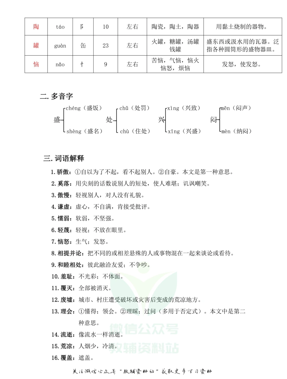 三年级下册语文部编版课堂笔记（飞翔版）_小学初中学霸笔记类资料汇总6.33GB_小学同步课堂笔记2.76GB_1~6年级全册语文部编版课堂笔记