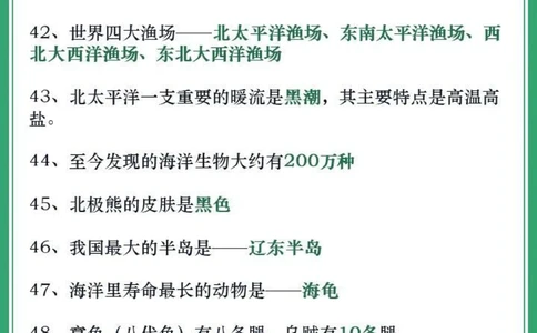 百科知识-海洋篇│100个知识点快问快答_中小学精品资料(高清可打印)_百科知识大全集312份高清资料整理版
