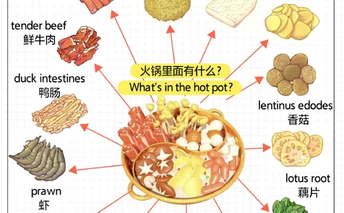 孩子记单词高效又有趣-火锅里面有什么？_2025抖音最火小学全科全年级资料大全集超完整版_小学英语VIP资源禁止外传