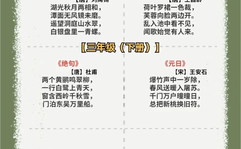 干货小学1～6年级必背古诗电子版可分享_中小学精品资料(高清可打印)_古诗词大全集281份高清资料整理版