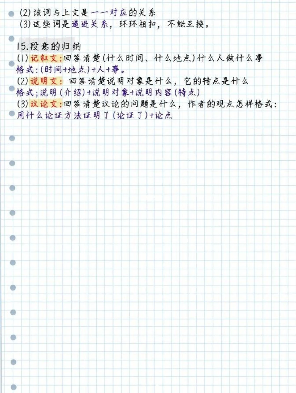 初中语文阅读理解最全答题模板_中小学精品资料(高清可打印)_初中大全集高清资料整理版