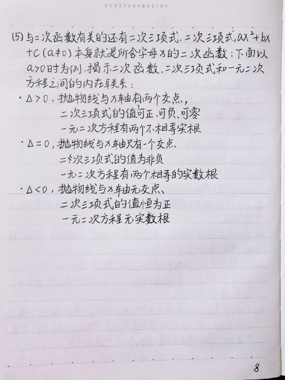 初中数学二次函数知识点，很全很详细，掌握了这些知识点，刷题的时候才不会束手无策喔#初中数学#二次函数#手写笔记#图文伙伴计划#抖音图文来了_中小学精品资料(高清可打印)