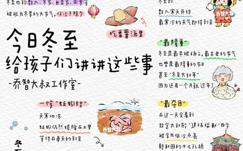 带孩子了解24节气&mdash;&mdash;冬至_中小学精品资料(高清可打印)_常识知识大全集140份高清资料整理版