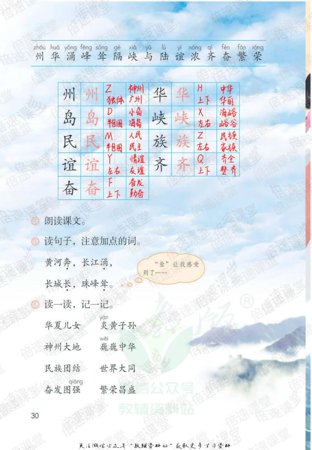 二年级下册语文部编版课堂笔记（倍速版）_小学初中学霸笔记类资料汇总6.33GB_小学同步课堂笔记2.76GB_1~6年级全册语文部编版课堂笔记