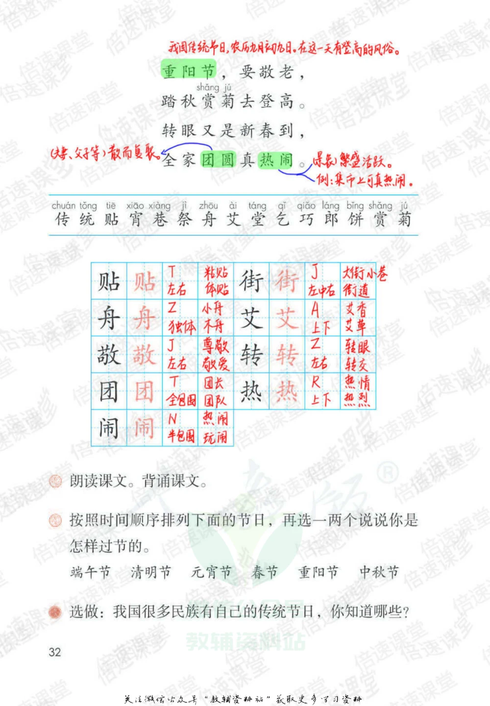 二年级下册语文部编版课堂笔记（倍速版）_小学初中学霸笔记类资料汇总6.33GB_小学同步课堂笔记2.76GB_1~6年级全册语文部编版课堂笔记