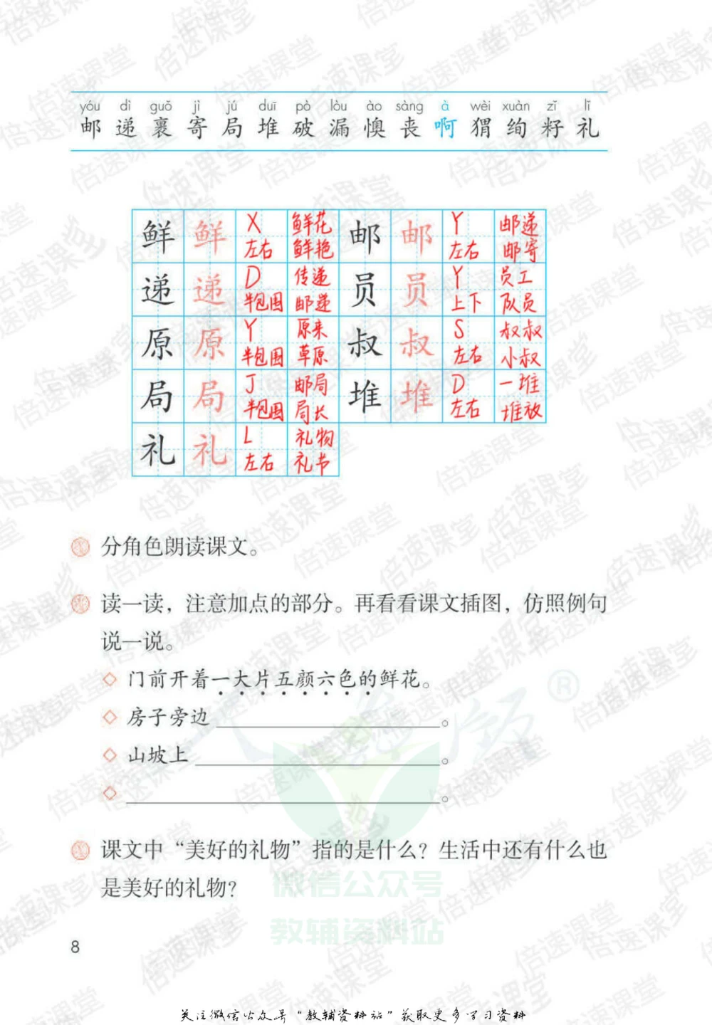 二年级下册语文部编版课堂笔记（倍速版）_小学初中学霸笔记类资料汇总6.33GB_小学同步课堂笔记2.76GB_1~6年级全册语文部编版课堂笔记