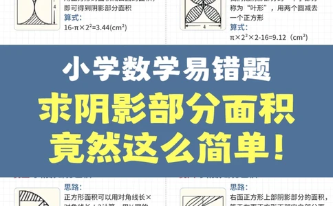 一篇解决小学求阴影部分面积-7大方法_2025抖音最火小学全科全年级资料大全集超完整版_小学数学VIP资源禁止外传