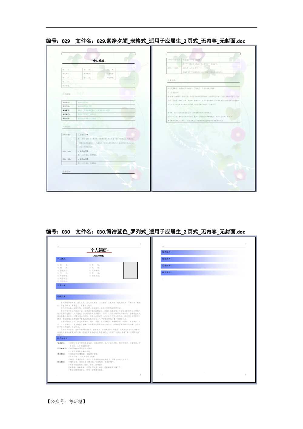 01先看-简历目录_26考研复试_10考研复试资料25_考研经典面试系列（复试技巧调剂指导口语指导自我介绍导师模板）_01.复试联系导师及简历模板_72