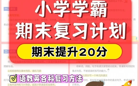 干货-小学学霸期末复习计划_2025抖音最火小学全科全年级资料大全集超完整版_学习方法VIP资源禁止外传