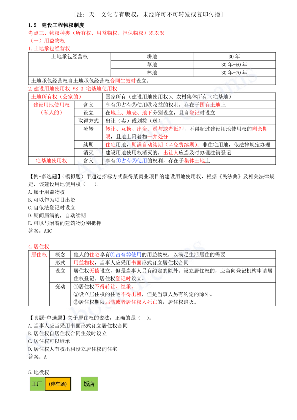 2025-04-第1章-1.2-建设工程物权制度（二）_2026年一建法规_2025年一建法规SVIP_02-基础精讲✿高端面授✿深度强化_10-法规《天一精讲班》王欣、王竹梅KL_王欣_讲义