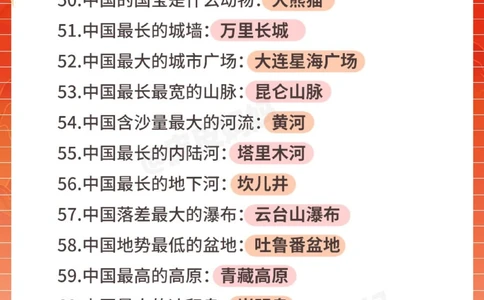 喜迎国庆，88个祖国小常识请告诉孩子_中小学精品资料(高清可打印)_常识知识大全集140份高清资料整理版