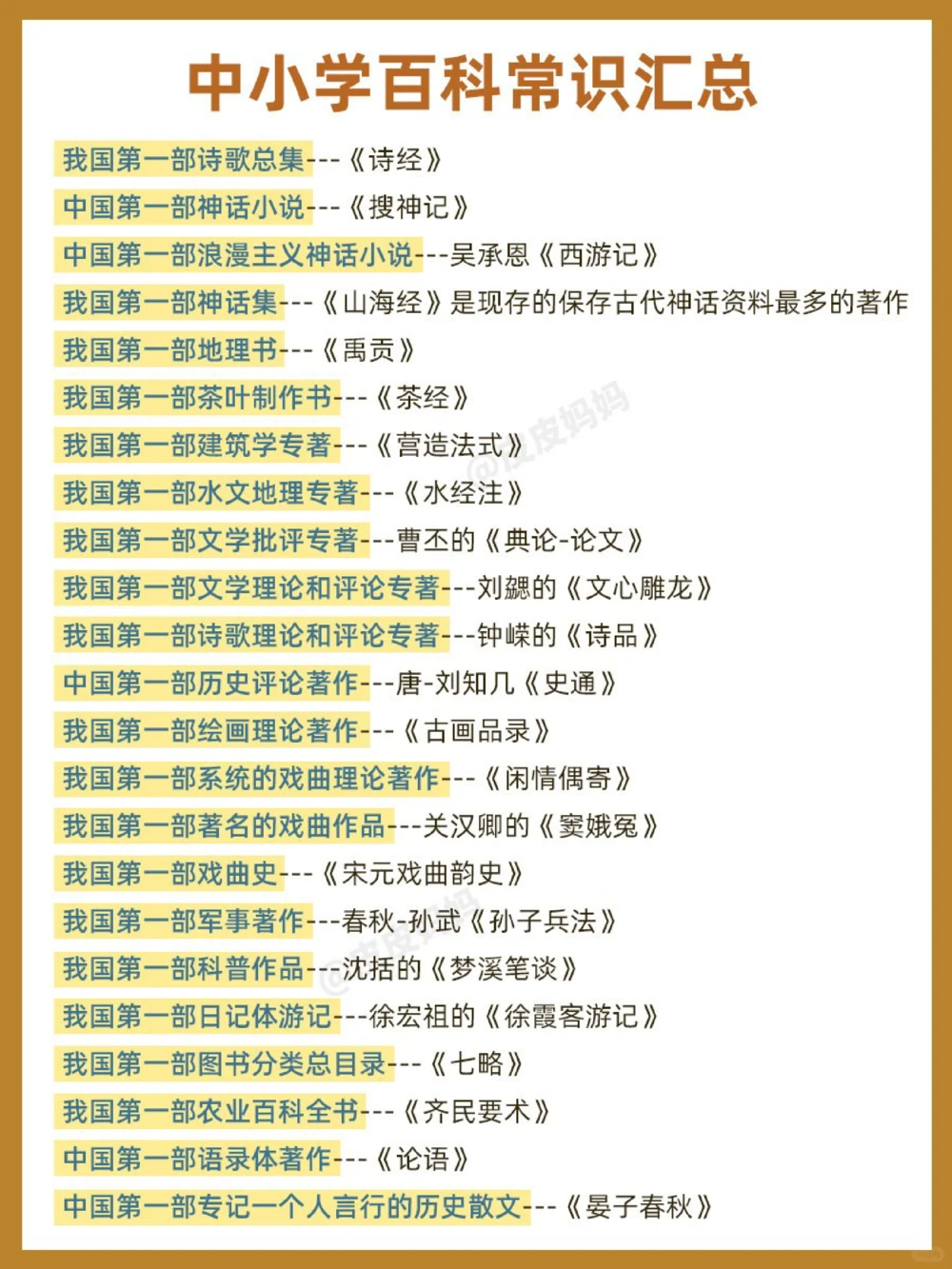 小学生&ldquo;必备百科知识&rdquo;，快来考考你家孩子_中小学精品资料(高清可打印)_常识知识大全集140份高清资料整理版