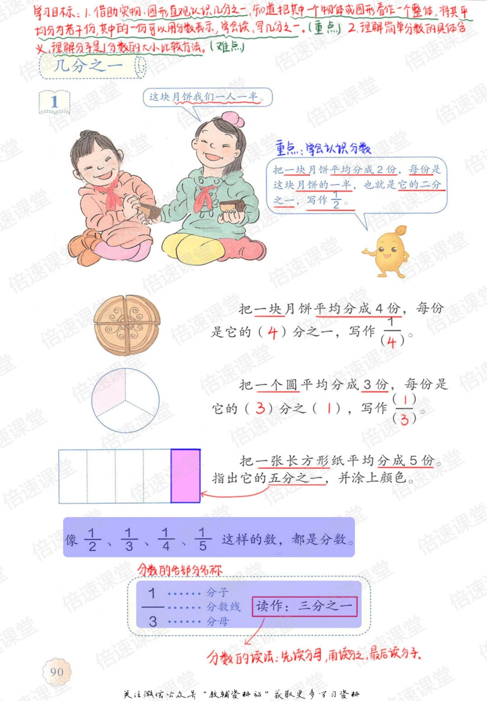 三年级上册数学人教版课堂笔记_小学初中学霸笔记类资料汇总6.33GB_小学同步课堂笔记2.76GB_1~6年级上册数学人教版课堂笔记