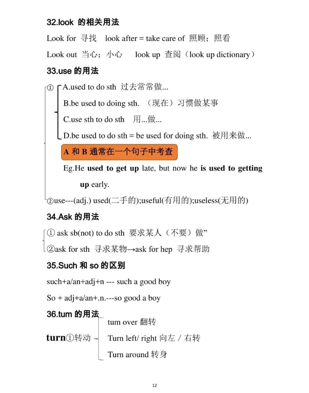 初中英语100个必背考点，内容有点多，每天看一遍，坚持两个月就可以记住了，背熟这些知识，你的英语成绩一定可以提升很多，拜托一定要背熟#英语#初中英语#知识点总结#图文伙伴计划#抖音图文来了