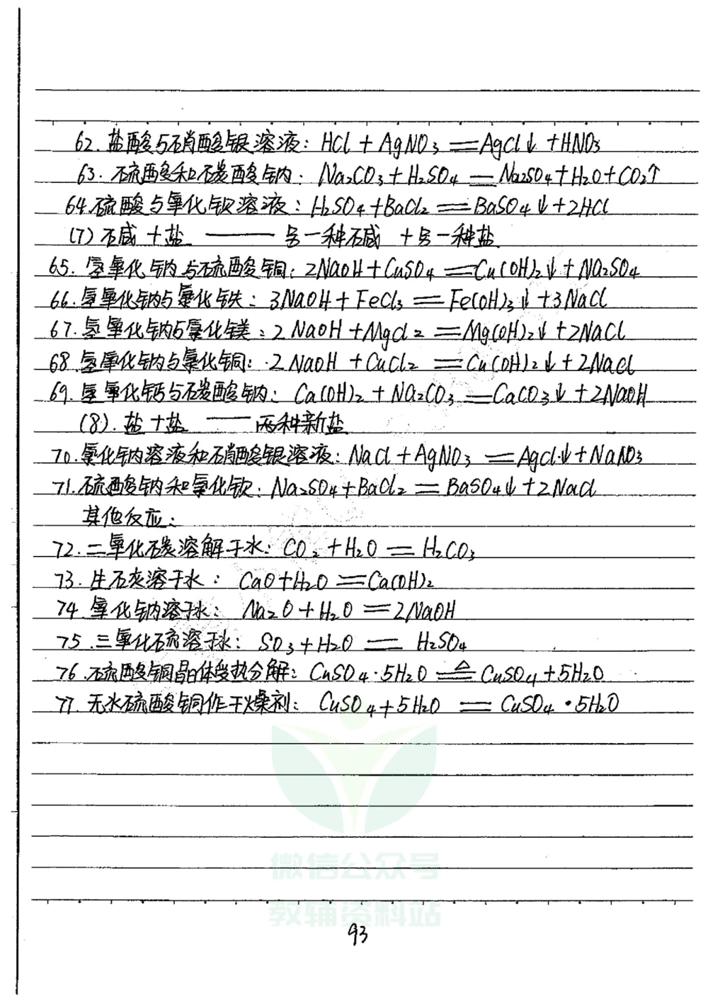 初中状元笔记化学_小学初中学霸笔记类资料汇总6.33GB_初中全科状元笔记900.07MB