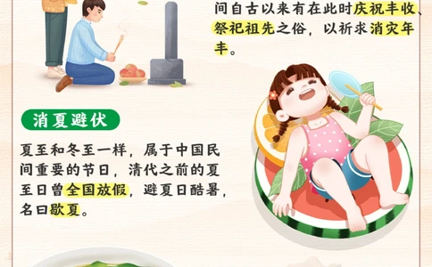 二十四节气-带孩子了解夏至！_2025抖音最火小学全科全年级资料大全集超完整版_小学常识VIP资源禁止外传