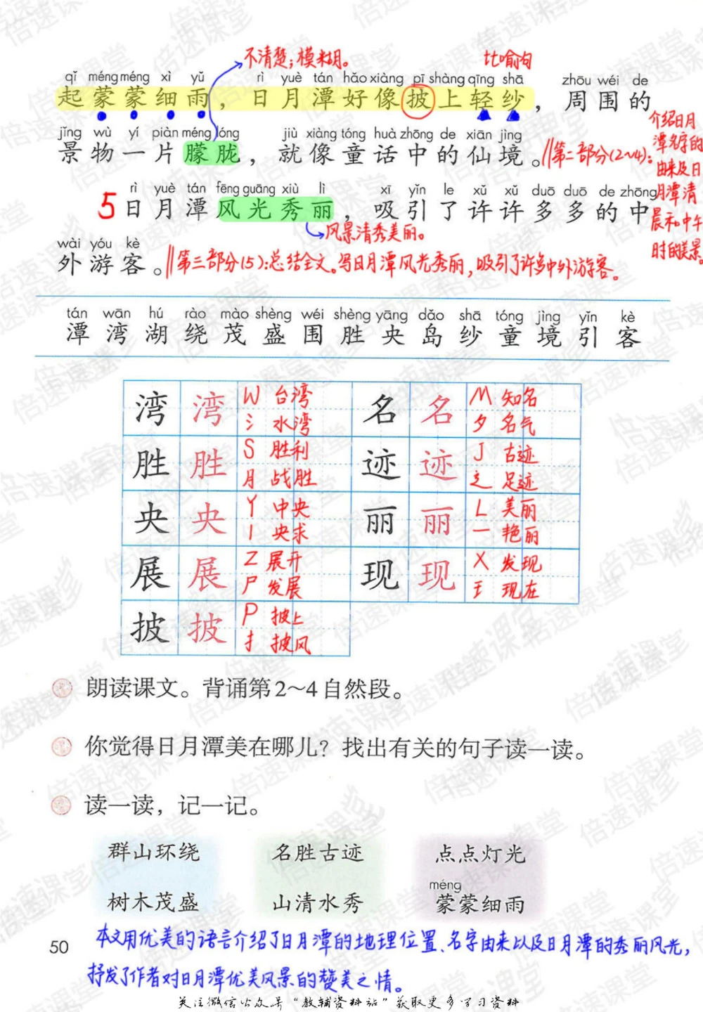 二年级上册语文部编版课堂笔记（倍速版）_小学初中学霸笔记类资料汇总6.33GB_小学同步课堂笔记2.76GB_1~6年级全册语文部编版课堂笔记