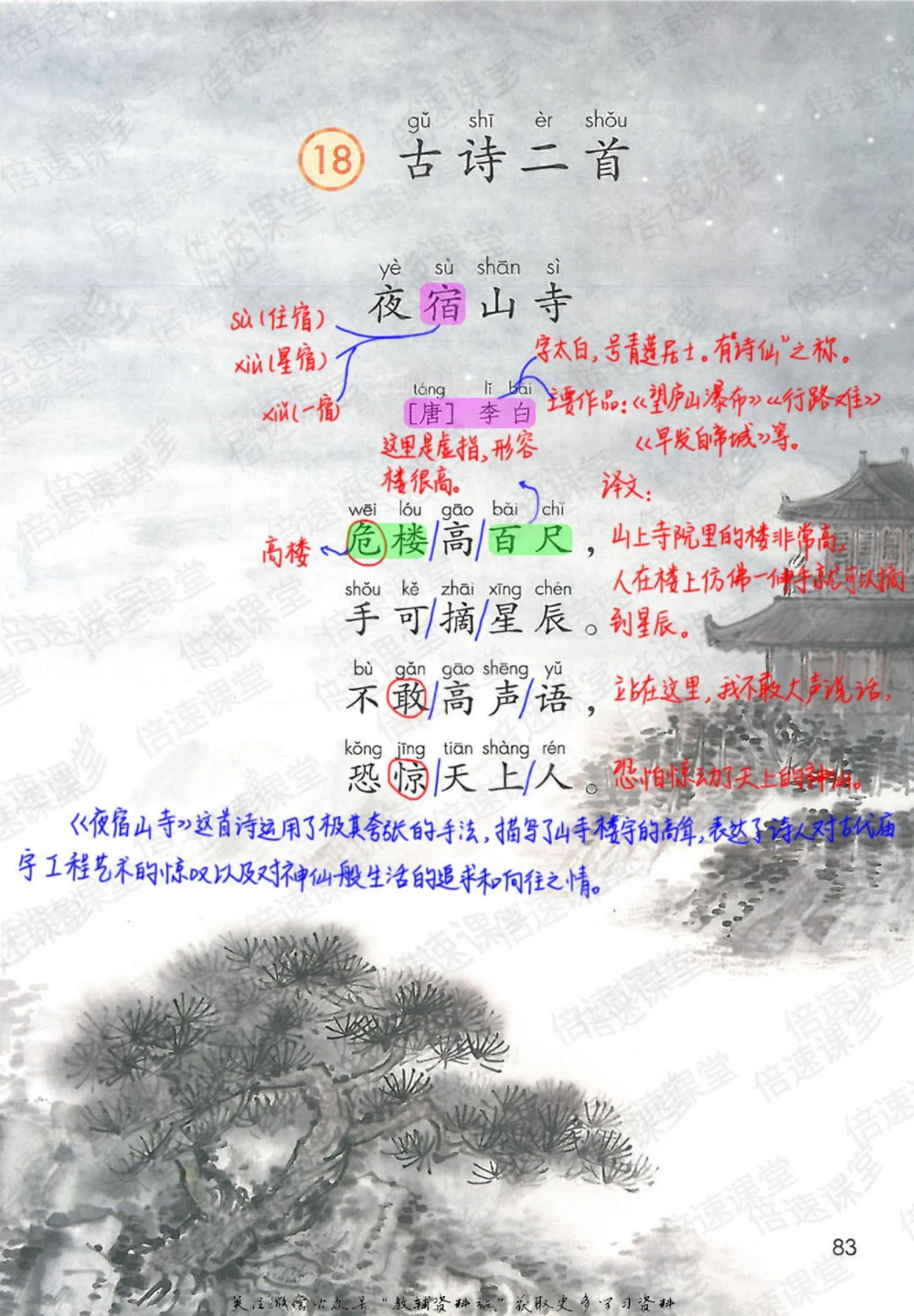 二年级上册语文部编版课堂笔记（倍速版）_小学初中学霸笔记类资料汇总6.33GB_小学同步课堂笔记2.76GB_1~6年级全册语文部编版课堂笔记