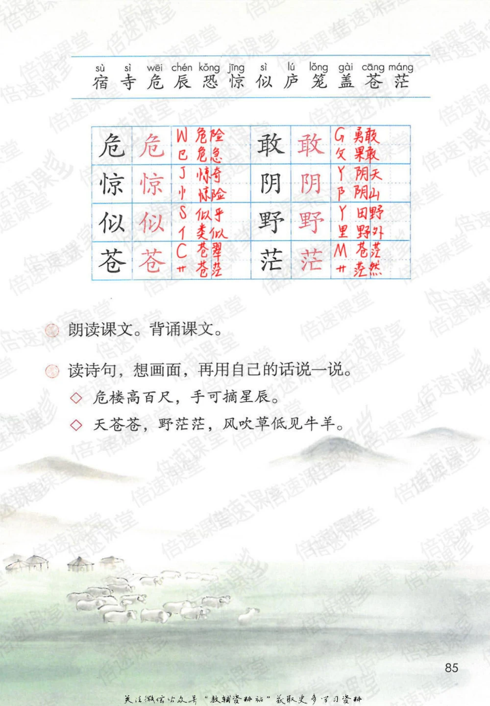 二年级上册语文部编版课堂笔记（倍速版）_小学初中学霸笔记类资料汇总6.33GB_小学同步课堂笔记2.76GB_1~6年级全册语文部编版课堂笔记