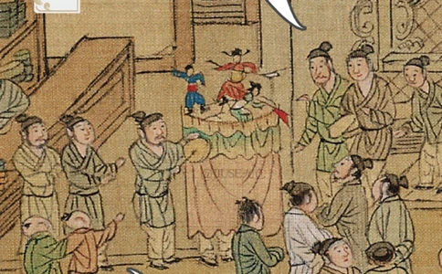 放大《清明上河图》⑤，古人可太会玩了_中小学精品资料(高清可打印)_古文化大全集628份高清资料整理版