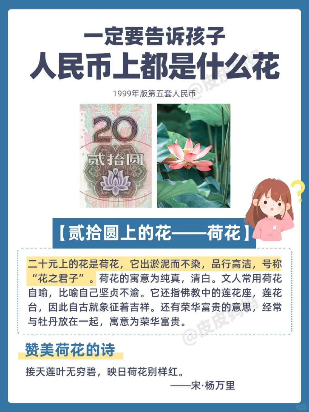 人民币上的花都是什么花？一定要告诉孩子！_中小学精品资料(高清可打印)_百科知识大全集312份高清资料整理版