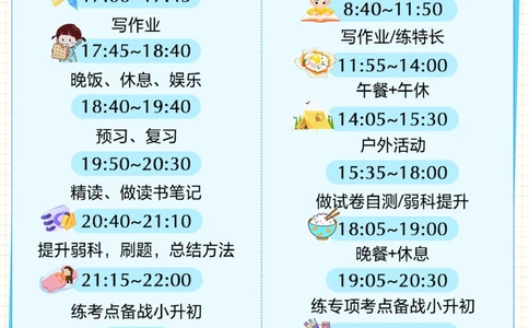 开学必看-小学每日学习规划表！_2025抖音最火小学全科全年级资料大全集超完整版_学习方法VIP资源禁止外传