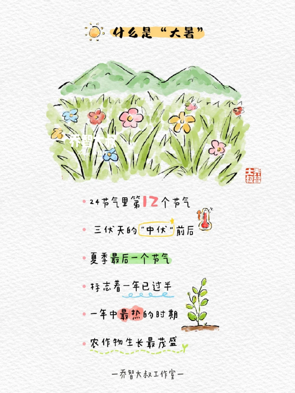 带孩子们了解24节气&mdash;&mdash;大暑_中小学精品资料(高清可打印)_常识知识大全集140份高清资料整理版