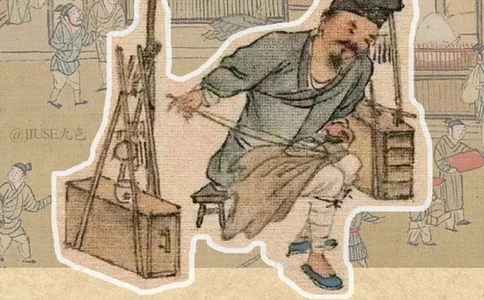 放大《清明上河图》①，他在做什么？_中小学精品资料(高清可打印)_古文化大全集628份高清资料整理版