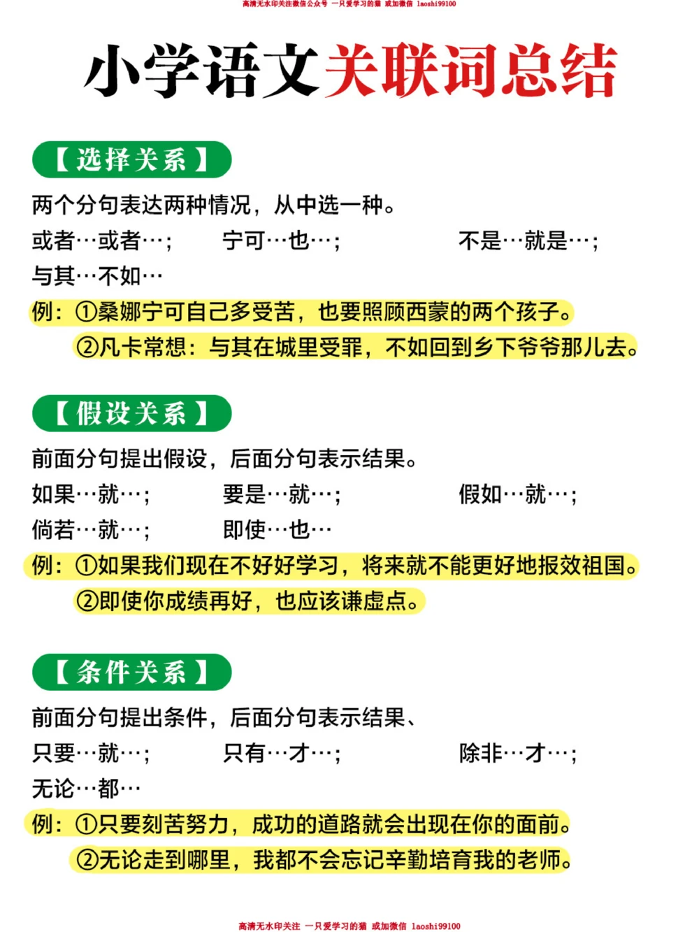 小学语文关联词汇总_2025抖音最火小学全科全年级资料大全集超完整版_小学语文VIP资源禁止外传