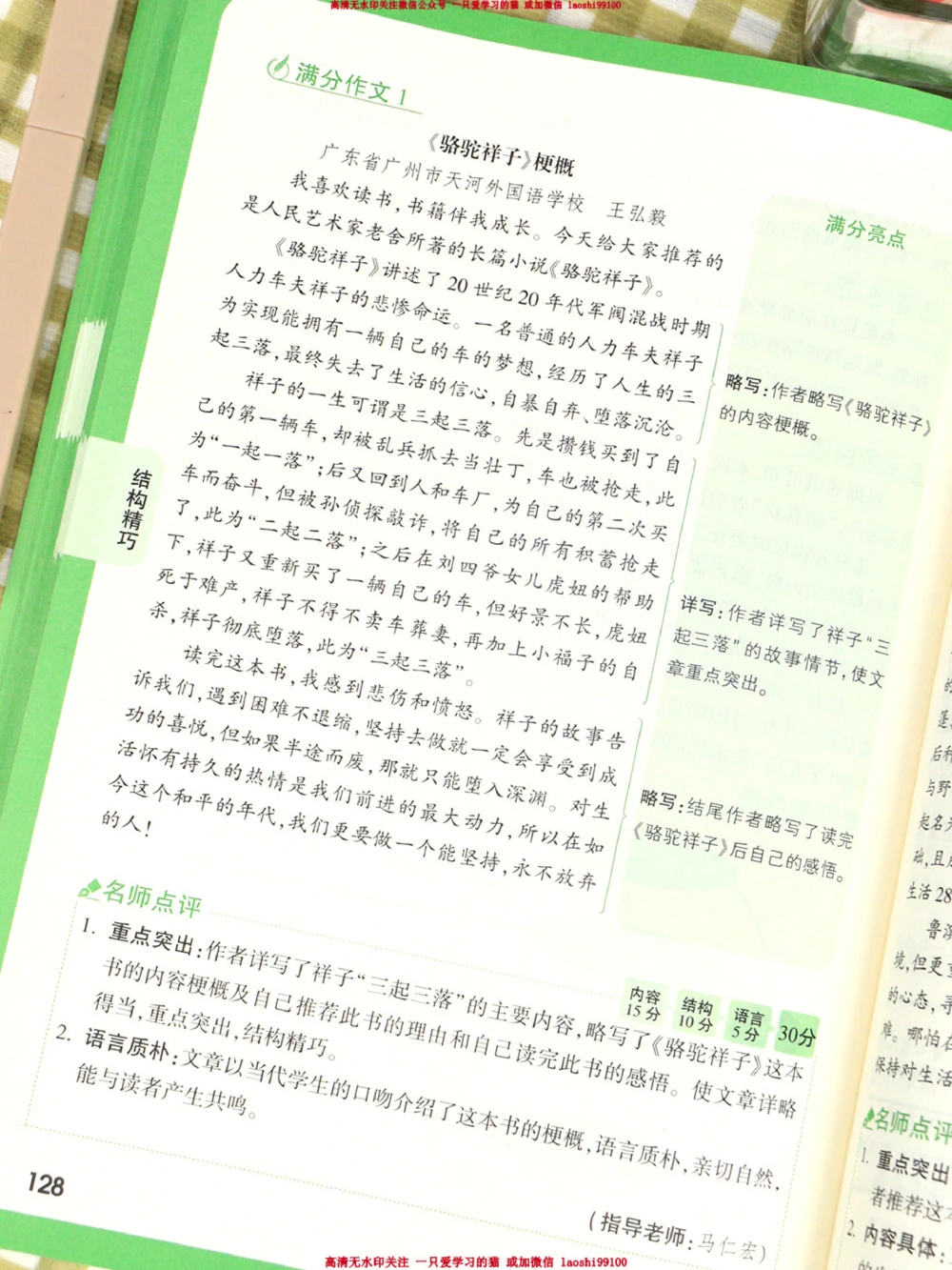 小学满分作文摘抄&mdash;《骆驼祥子》读后感_2025抖音最火小学全科全年级资料大全集超完整版_小学作文VIP资源禁止外传