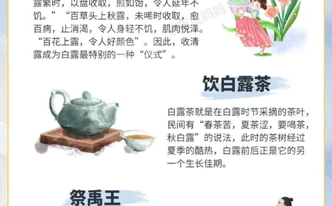 传统节气科普和孩子一起了解白露小知识_中小学精品资料(高清可打印)_古文化大全集628份高清资料整理版