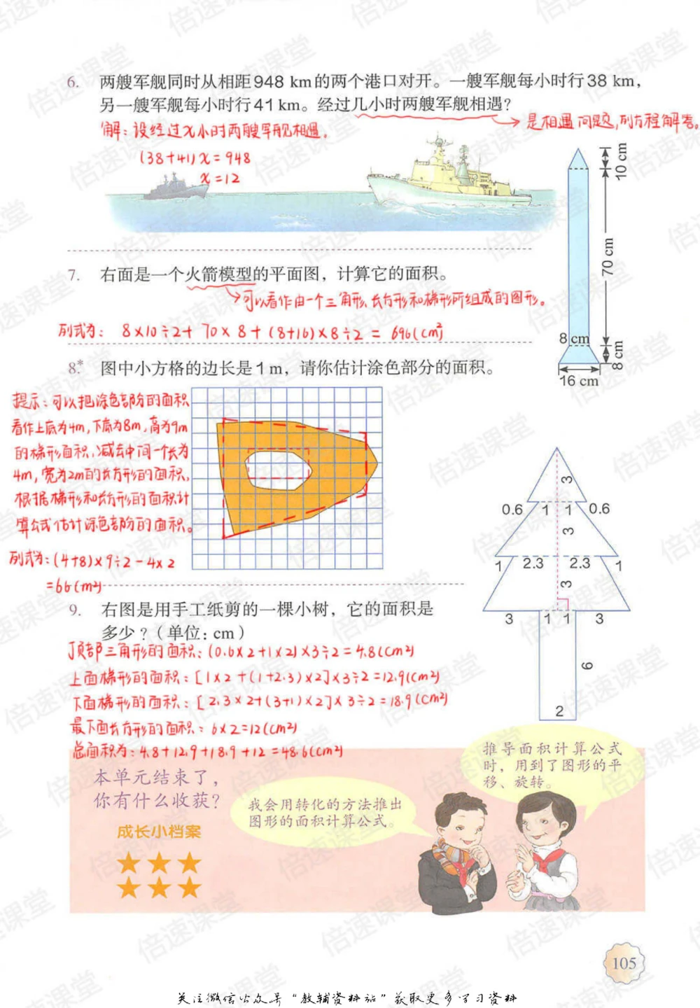 五年级上册数学人教版课堂笔记_小学初中学霸笔记类资料汇总6.33GB_小学同步课堂笔记2.76GB_1~6年级上册数学人教版课堂笔记