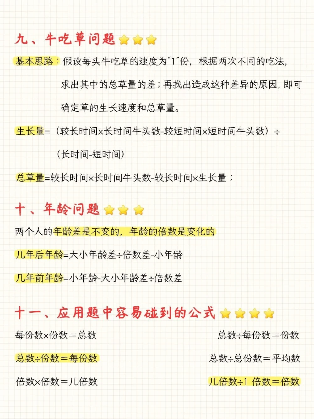 干货‼小升初数学公式大全_中小学精品资料(高清可打印)_初中大全集高清资料整理版