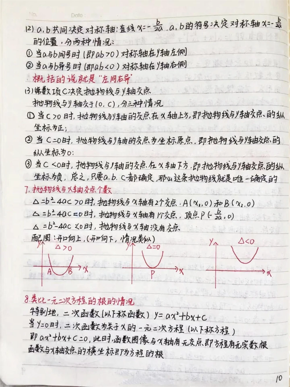 初中数学函数手写笔记，好好努力期末考一个好成绩吧，你的努力最终都不会辜负你的，低头是题海，抬头是前途#数学#初中数学#每天学习一点点#图文伙伴计划