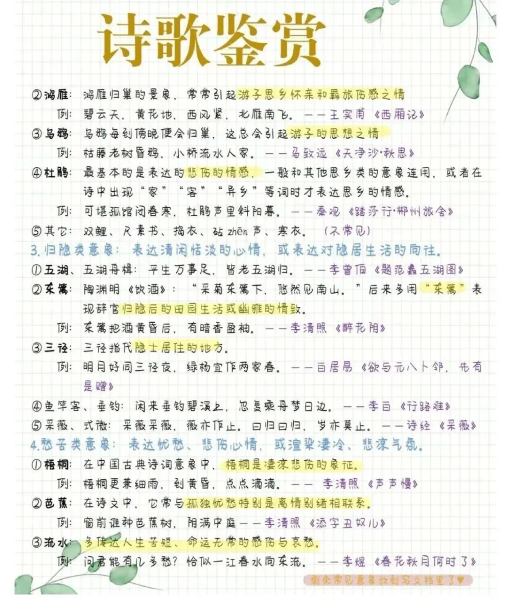 最全诗歌鉴赏答题技巧_中小学精品资料(高清可打印)_古诗词大全集281份高清资料整理版