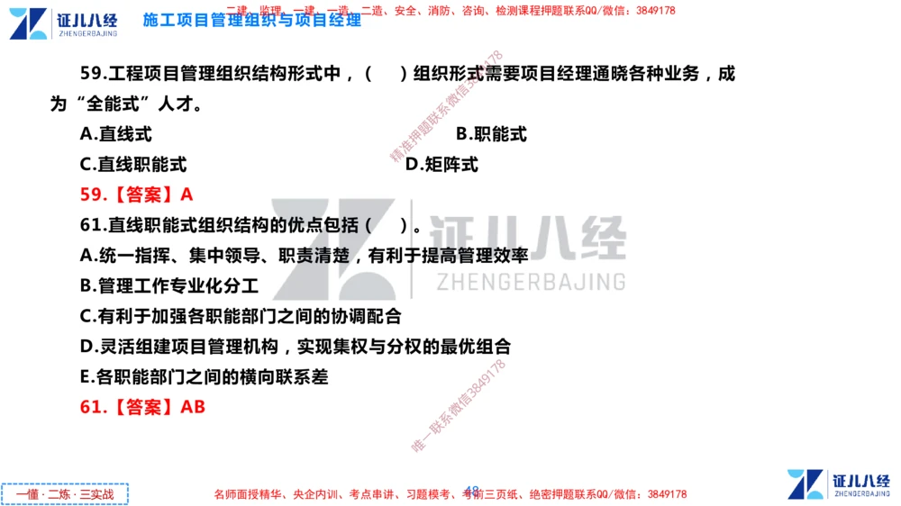 (2)--一建管理点题映射1-答案版-讲义_2026年一级建造师_2026年一建管理_2025年一建管理SVIP_03-习题精析✿实战特训✿模考通关_54-管理《点题映射班》杨建国ZBJ